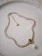 Olivine Zircon Pearl Necklace