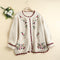 Floral Embroidered Knit Cardigan