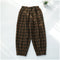 Faux Woolen Plaid Pants