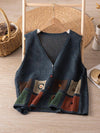 V Neck Knit Vest