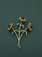 Artistic Sunflower Brooch