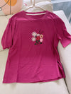 Loose Fit Embroidered T Shirt