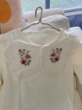 Embroidered Collar T Shirt