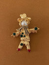 Straw Man Brooch