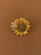 Sunflower Bee Brooch