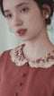 Lace Collar Ramie Vintage Dress