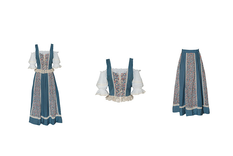 Countrycore Vintage Lace Floral 2Pcs Set– The Cottagecore