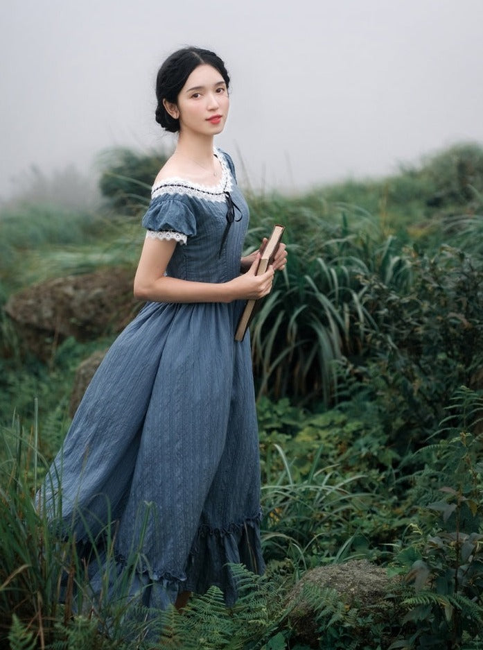 Medieval Vintage Lace Dress The Cottagecore Medieval Vintage Lace Dress The Cottagecore