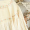 Quality Embroidered Lace Cuffs Linen Blouse