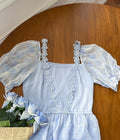 Fairycore Puffy Sleeve Butterfly Dress