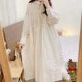 Quality Stand Collar Embroidered Lace Dress