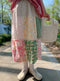 Prairie Vibe Floral Patchwork Skirt