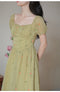 Vintage Floral Embroidered Dress