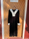 Vintage Slim Fit Lace Collar Velvet Dress
