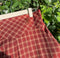 Hollow Out Rose Top + Vintage Plaid Skirt
