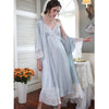 Stimulated Silk Lace 2pcs Nightgown Set