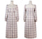 Square Neckline Plaid Dress - The Cottagecore