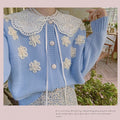 Embroidered Lace Fake Collar Overlay