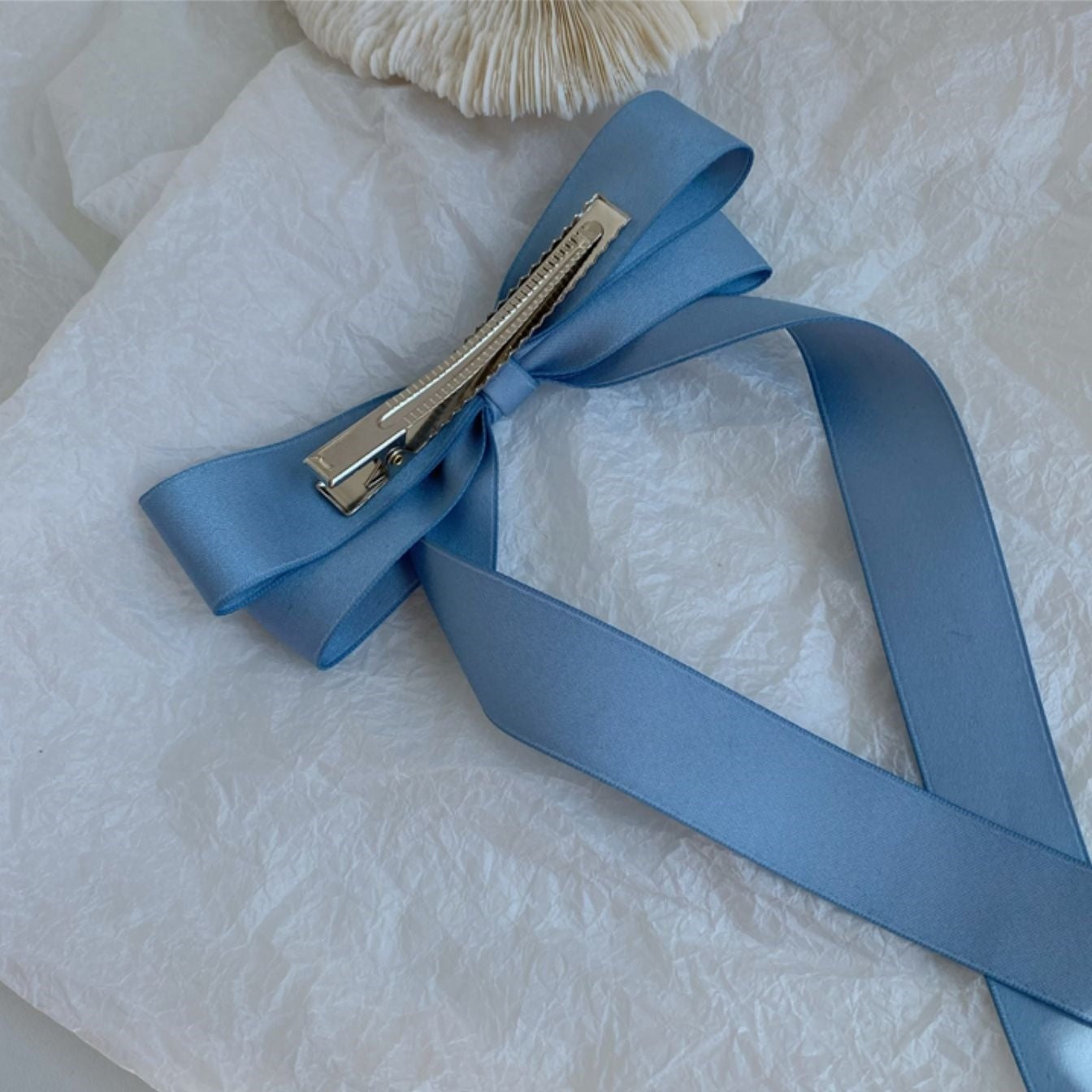 French Style Satin Hair Bows The Cottagecore