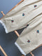 Combed Cotton Embroidered Cropped Pants