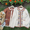 Cottagecore Embroidered Cardigan