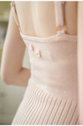 Handmade Vintage Knitted Bodycon Slip Dress