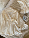 Royal Style Cotton Lace Pajama Set