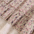 Lace Hem Floral Print Dress