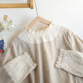 Linen Lace Patchwork Shirt