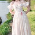 Fairycore Faerie Floral Dress