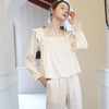 Long Sleeve Satin Pajama Set