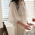 Stitched Lace Vintage French Sleep Gown