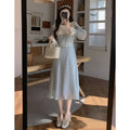 Elegant Lace Trim Dress