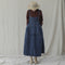 Cotton Denim Overall Dress - The Cottagecore