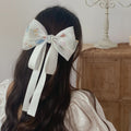 Cottagecore Floral Butterfly Print Hair Bow