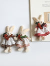 Cute Rabbit & Carrot Brooches