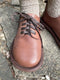 Forestcore Cowhide Leather Lace Up Shoes