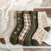 Cottagecore Floral Print Warm Winter Socks