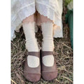 Comfortable Handmade Leather Shoes With Lace Trim