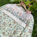 Floral Embroidered Drawstring Dress
