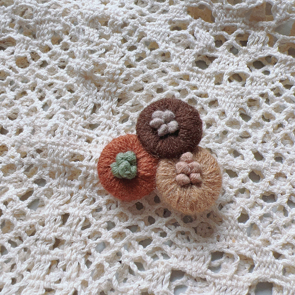 Handmade Buttons Brooch– The Cottagecore