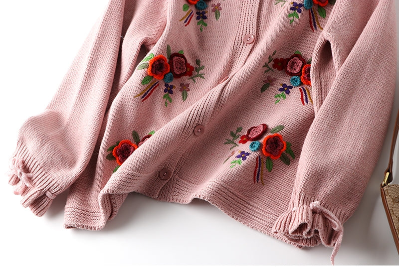 EMBROIDERED CARDIGAN