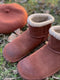 Sale! Cowhide Leather Fleece Lined Snow Boots