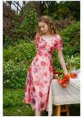 Chiffon Floral Print Dress