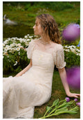 Floral Embroidery Tulle Dress