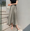 Elegant Irregular Satin Skirt