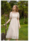 Floral Embroidery Tulle Dress