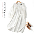 Quality Lace Loose Fit Dress With Brooch