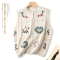 Cute Embroidery Knitted Waistcoat