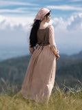 Farmcore Country Living Lace Up Vest + Dress